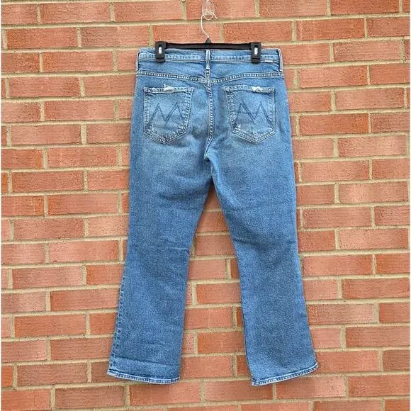 Mother Denim The Insider Ankle in Bloom And Doom Size 33